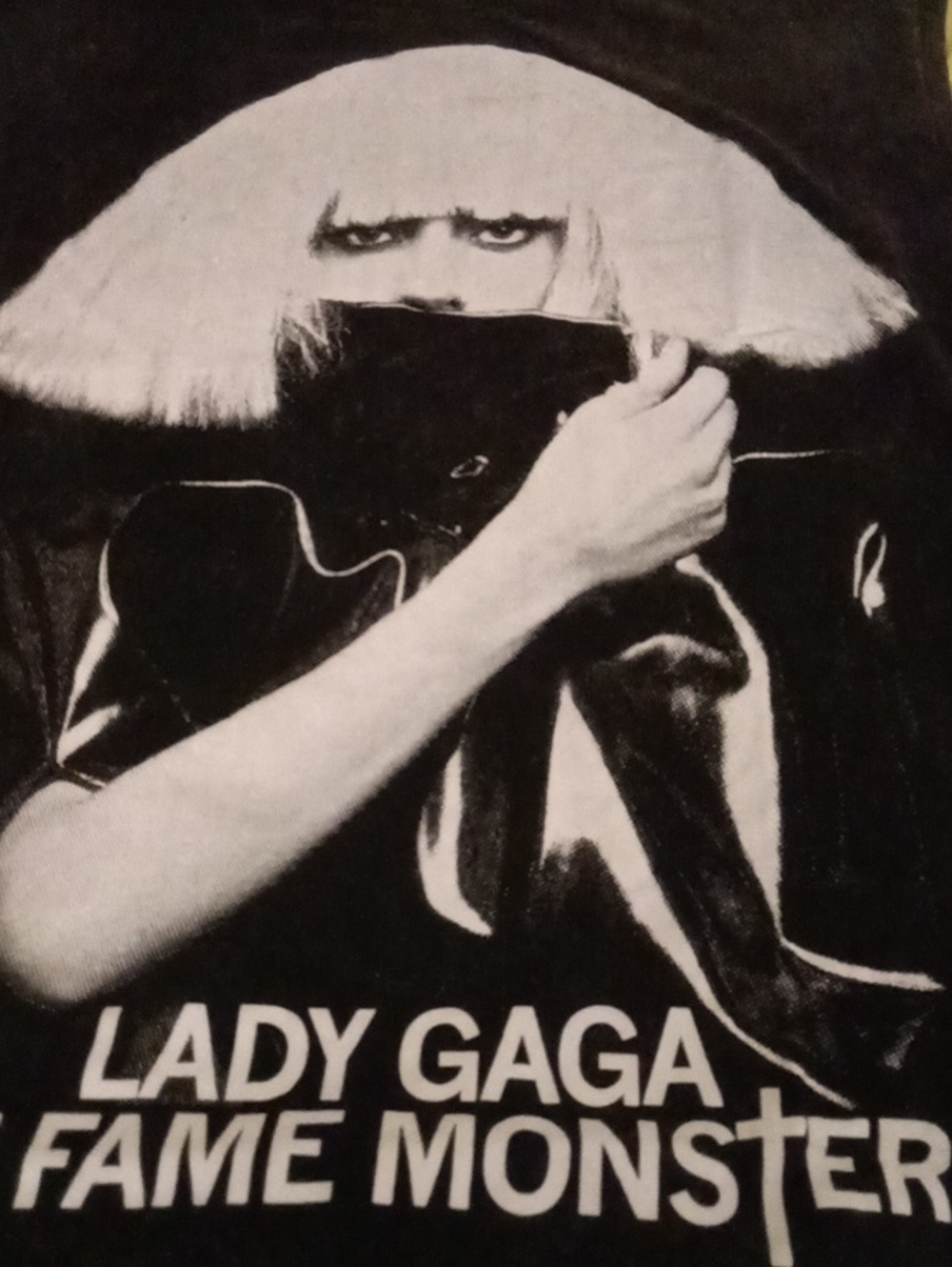 Lady Gaga Fame Monster Graphic Tee - Black & White